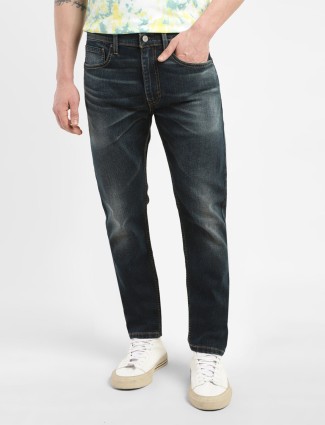 Levis black washed 512 slim taper jeans