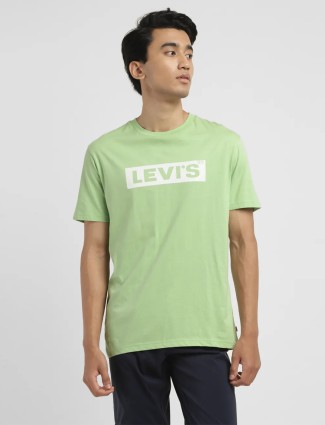 LEVIS light green round neck t-shirt