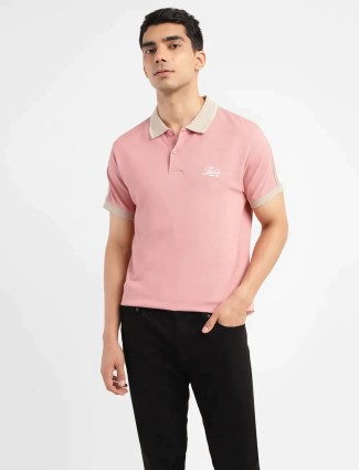 LEVIS light pink polo t-shirt