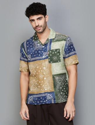 LEVIS multi color printed cotton shirt