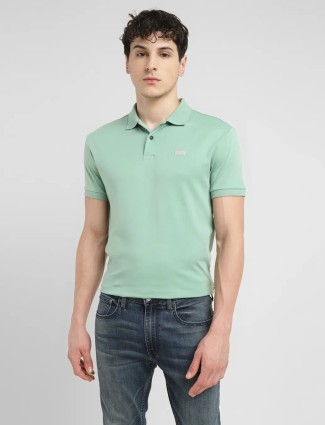 Levis pista green cotton polo t shirt