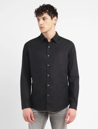 LEVIS plain black casual shirt
