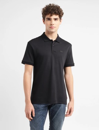 Levis plain cotton black t shirt