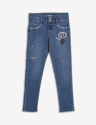 Lovekins blue ripped casual jeans