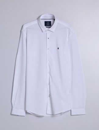 LP cotton white plain shirt