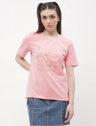 MADAME pink cotton t-shirt