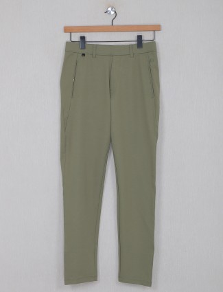 Maml green cotton night wear track pant for mens