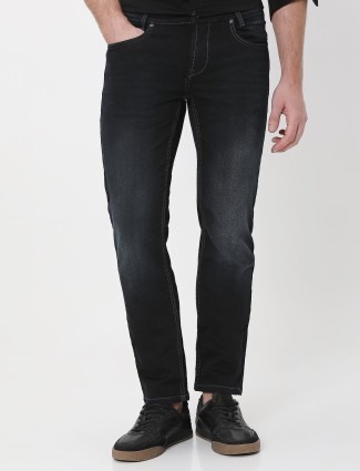 Mufti black washed narrow jeans