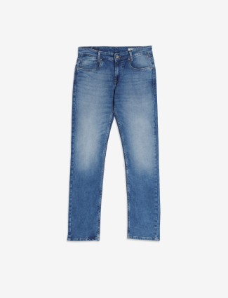MUFTI blue narrow washed jeans