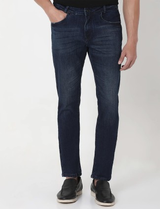 MUFTI navy skinny fit jeans