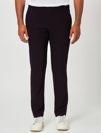 Mufti purple ankle length trouser