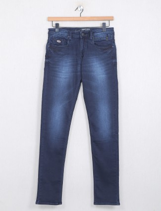 Navy colored Nostrum washed jeans