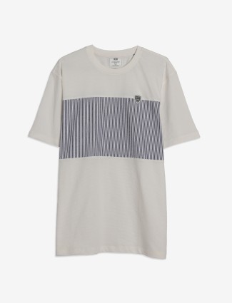 Octave off white stripe t-shirt