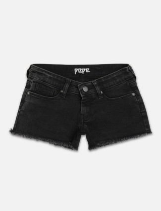 Pepe Jeans black denim shorts