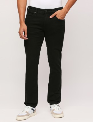 Pepe Jeans black low waist slim fit jeans
