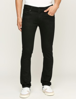 Pepe Jeans black mid waist slim fit jeans