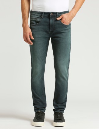 PEPE JEANS black solid casual jeans