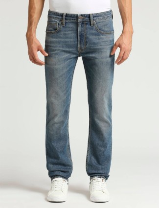 PEPE JEANS blue slim fit washed jeans