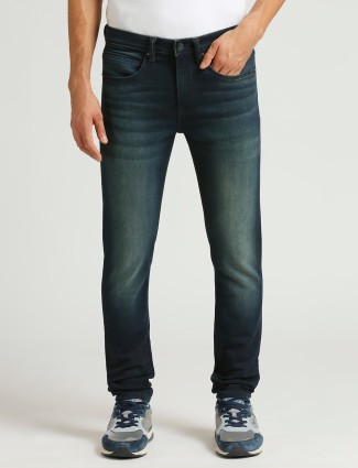 PEPE JEANS blue washed skiiny jeans