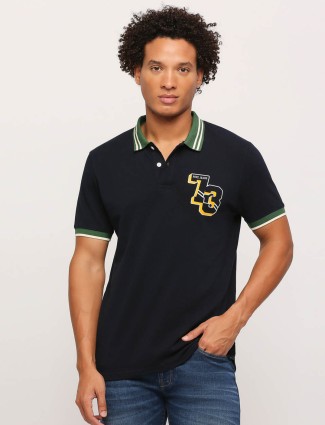 Pepe Jeans navy cotton polo t shirt