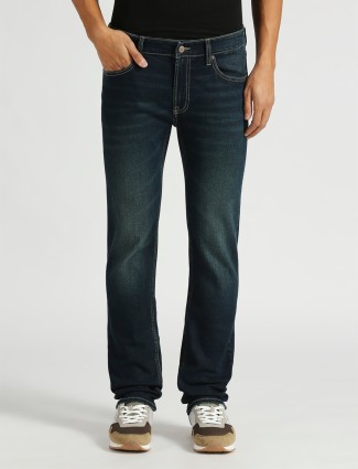 PEPE JEANS navy slim fit washed men jeans