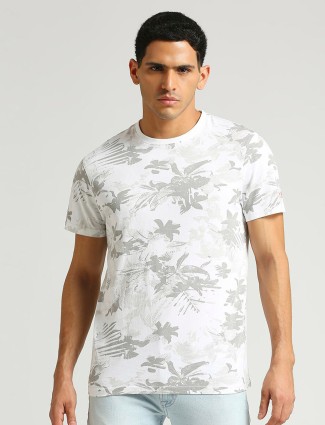 PEPE JEANS printed casual white t-shirt