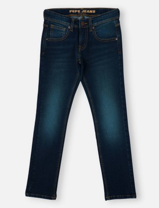 Pepe Jeans slim fit washed jeans in navy