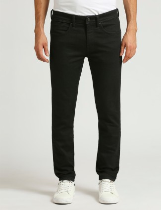 PEPE JEANS solid black jeans