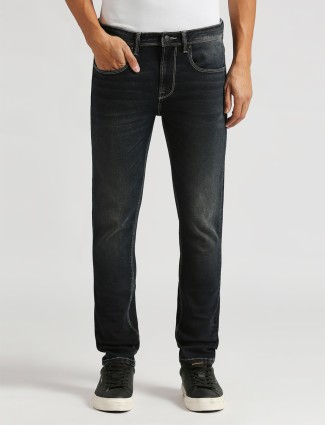 PEPE JEANS washed black skinny fit jeans