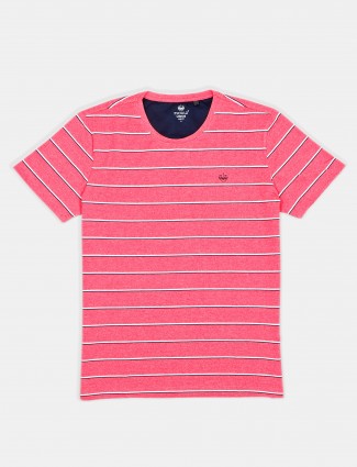 Psoulz polo pink stripe t-shirt