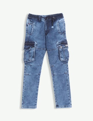 RAGS dark blue cargo jeans