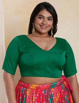 Plus size hot sale readymade blouse