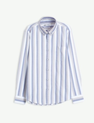 Relay white stripe cotton shirt
