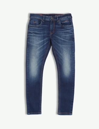 Rookies dark blue jeans with slim fit