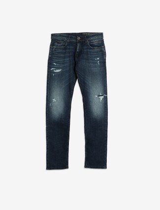 ROOKIES dark blue ripped jeans