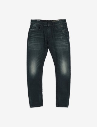 ROOKIES dark green washed jeans