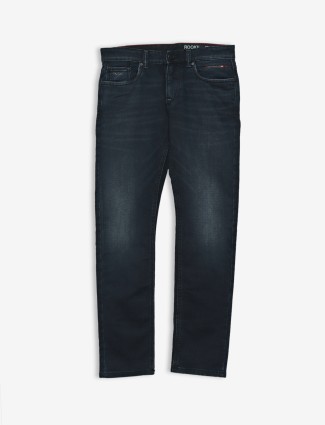 Rookies dark navy washed lennon fit jeans