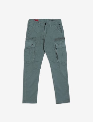 ROOKIES green slim fit cargo jeans