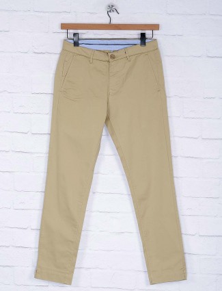 Sixth Element solid beige hue trouser