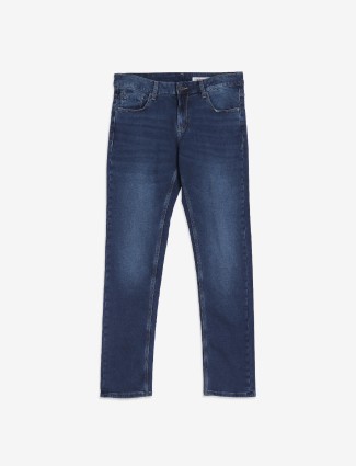 Spykar blue washed slim fit jeans