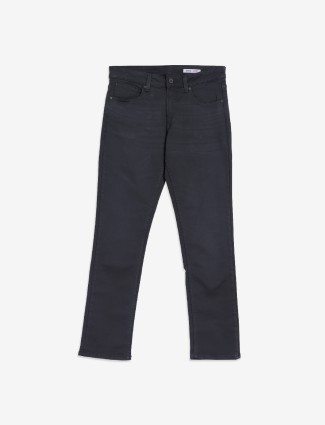 Spykar dark grey solid jeans