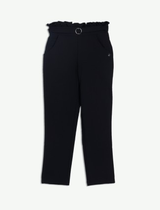 Tiny Girl black solid pant
