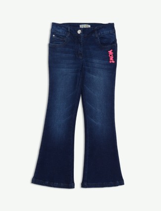 Tiny Girl navy washed boot cut jeans