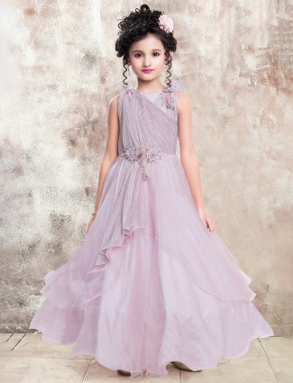 Trendy pink designer gown for girls