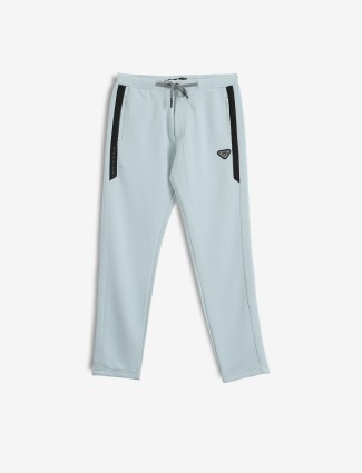 TYZ sky blue solid track pant