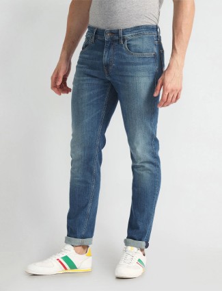 U S POLO ASSN blue slim taper fit jeans
