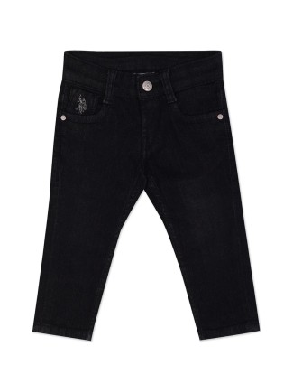 U S POLO ASSN solid black jeans