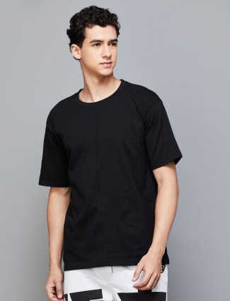 UCB black cotton boxy fit t-shirt