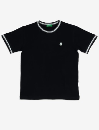 UCB black plain casual t-shirt
