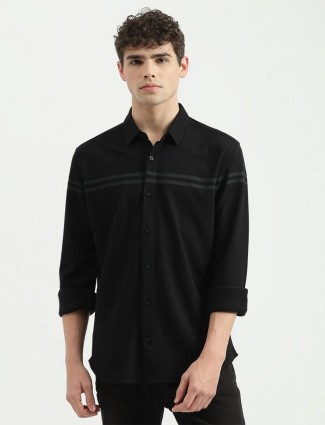 UCB black regular fit shirt